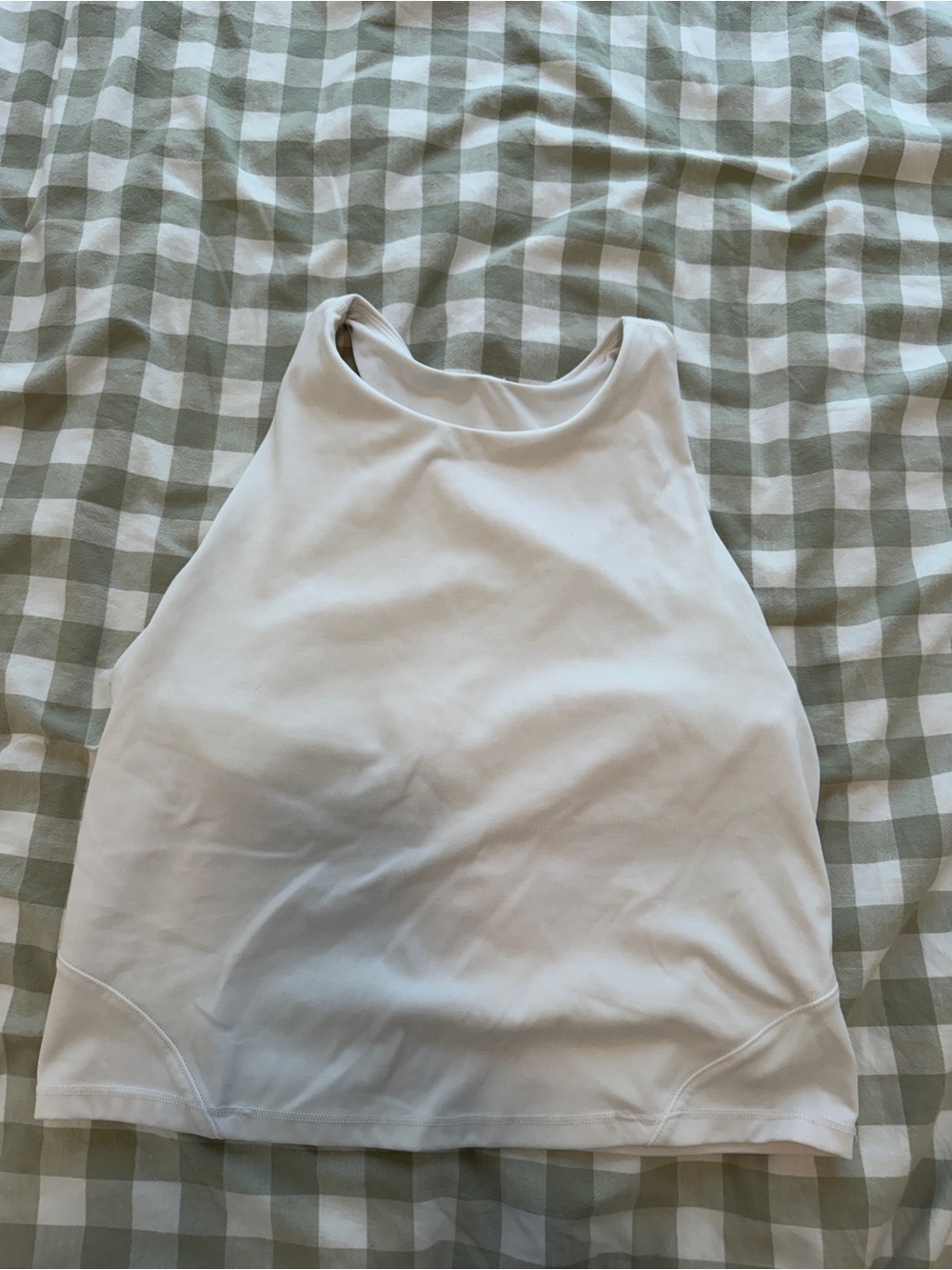 all in motion White High-Neck Tank Top